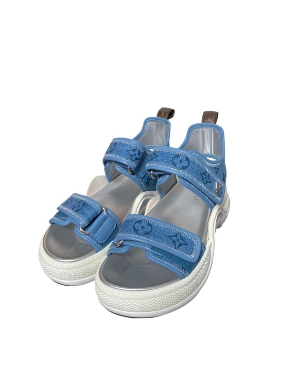 Louis Vuitton LV Archlight Line Monogram Denim Sandals Blue Spring Summer